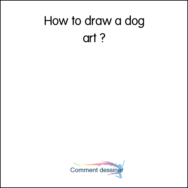 How to draw a dog art